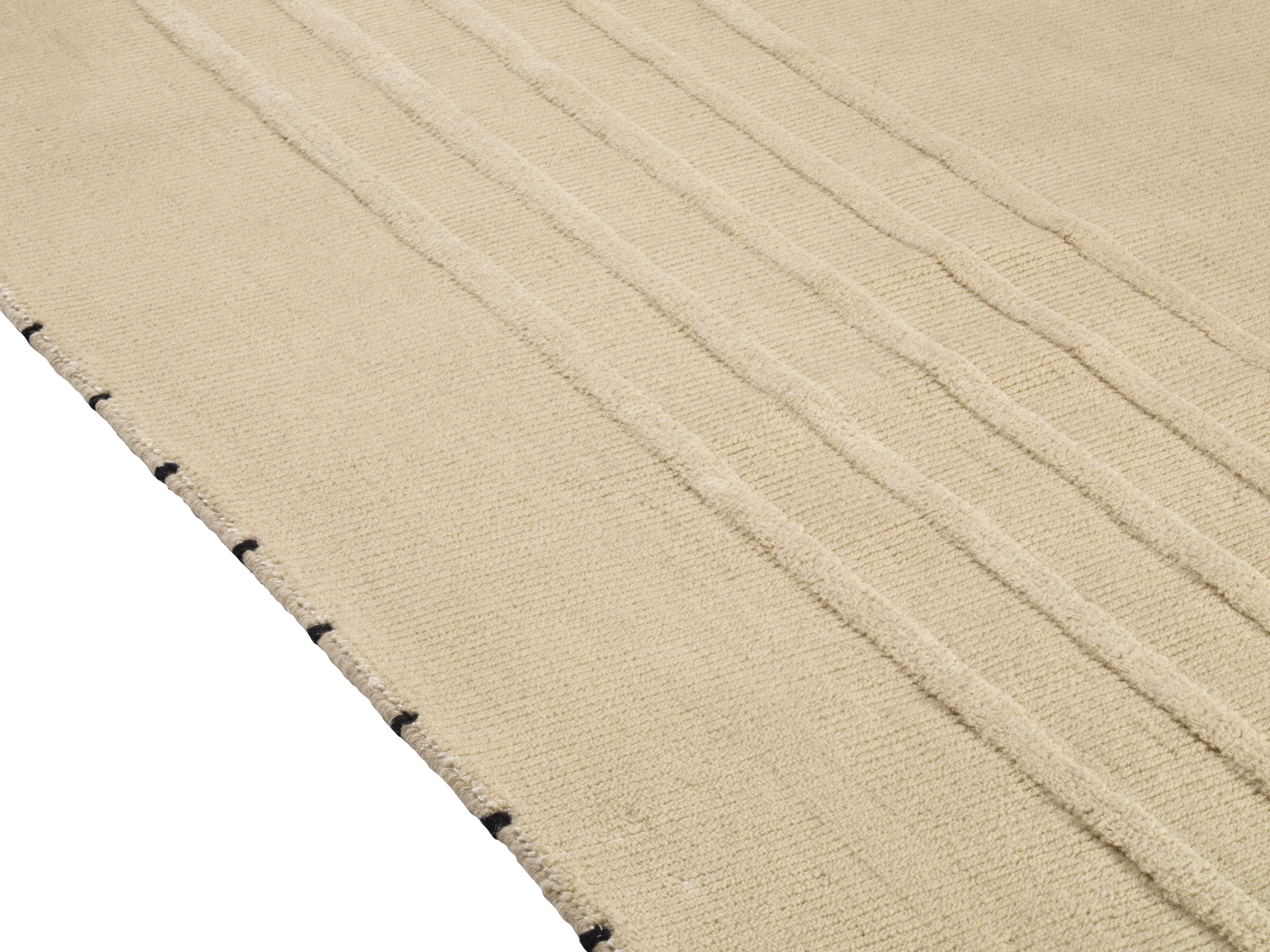 Однотонный ковер ручной работы из шерсти и вискозы Élitis ERNEST ARCH-00140900 - Вид №4