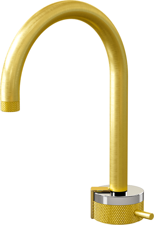 E-11502-R1PC-L2AU-BB Однорычажный прогрессивный смеситель для раковины - излив 16см GRAFF MOD+