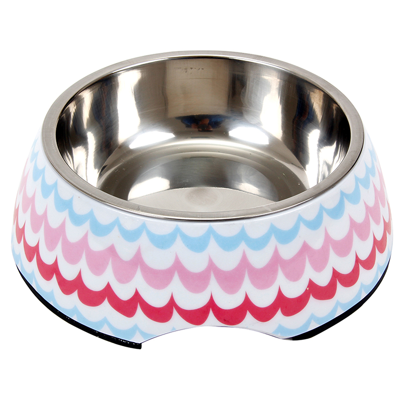 ПР0038120 Миска для животных Waves металл на меламиновой подставке, 235мл MAJOR 