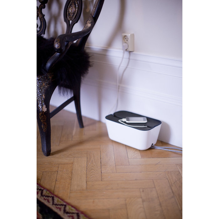 Органайзер бело-серый для проводов средний Hideaway BOSIGN  00-3872050 Белый;серый  - Вид №3