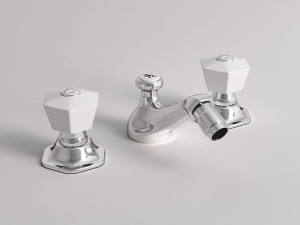 Смеситель для биде с 3 отверстиями и автоматическим сливом