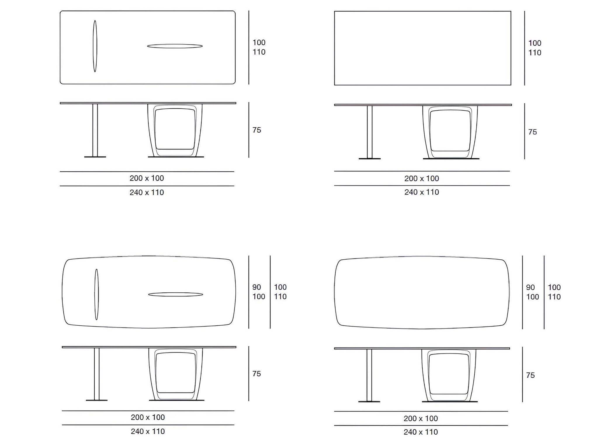 Прямоугольный обеденный стол из ясеня Pacini & Cappellini Aaron ARCH-00119230 - Вид №3