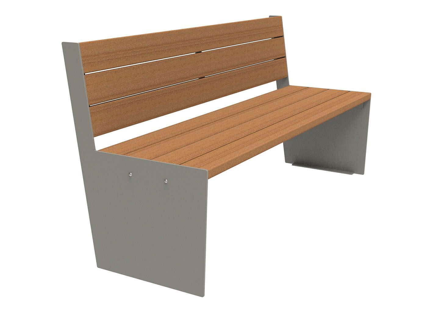 Скамья из окуме со спинкой Lazzari TAUT WOOD ARCH-00118857 - Вид №1