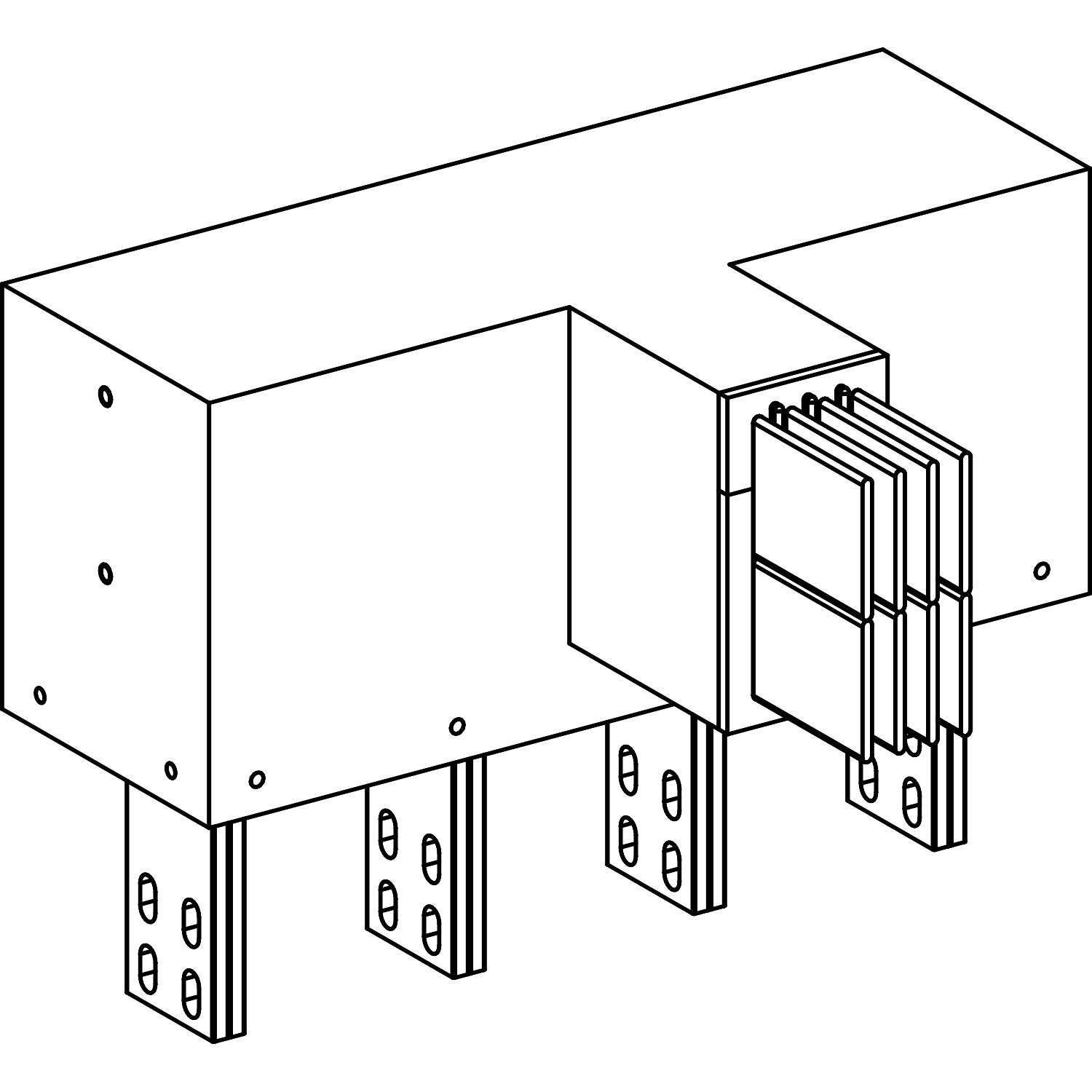 KRA1600ER44 СЕКЦИЯ ВВОДНАЯ С УГЛОМ НА РЕБРО Schneider Electric Canalis 