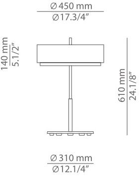 Estiluz Настольная лампа с прямым светом из полиэстера Iris M-2717 - Вид №5