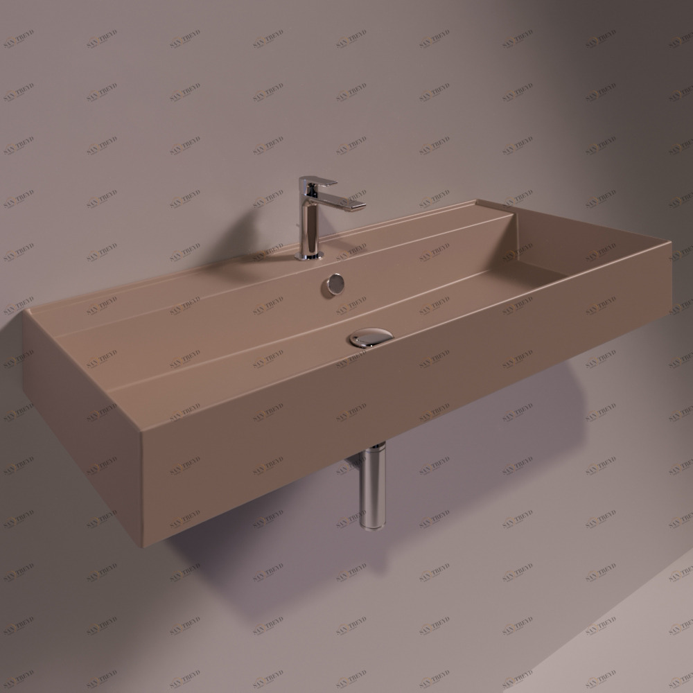 AG101MOKAMATT Подвесная раковина настенная прямоугольная Simas Agile