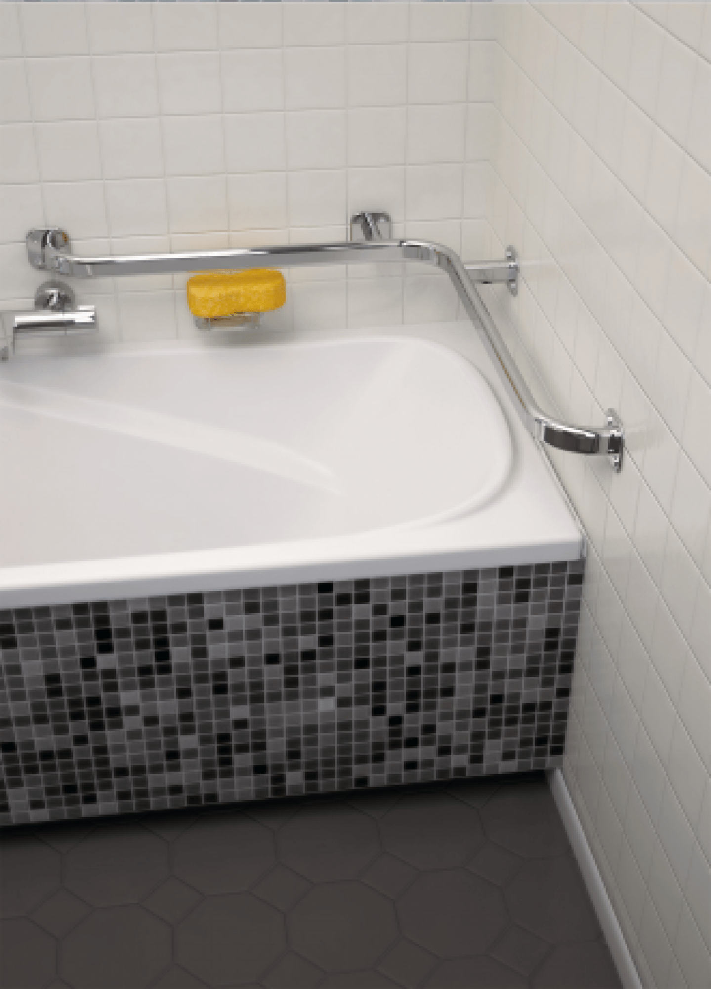 Сантехнические аксессуары WBPLX001 Горизонтальный поручень Terma ∅ 25  - Вид №4