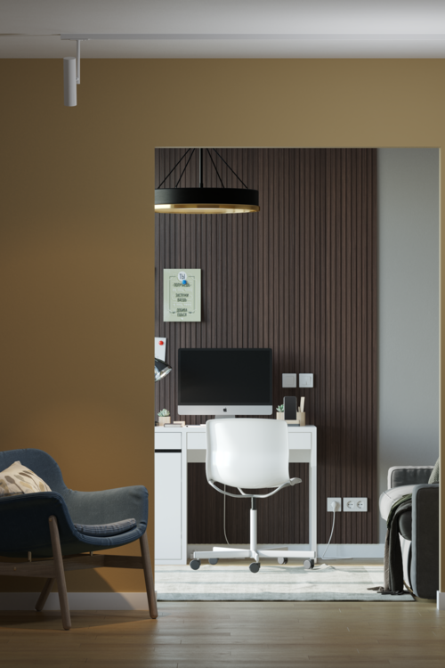 Стеновая 3D панель из реек  AP122505.94 HANNAHHOLZ  - Вид №2