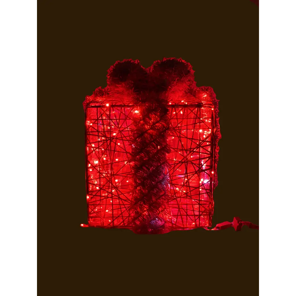 Электрическая светящиеся фигура Подарок 300 LED 150x150x150 см теплый белый свет 86164004 STLM-2016422 AJURIO 
