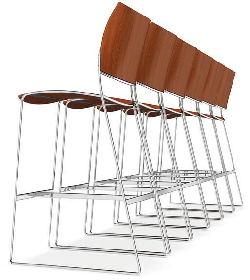 Casala Деревянный стул Curvy barstool 3288-07 - Вид №3