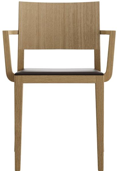 horgenglarus Штабелируемый стул из массива дерева с подлокотниками Lyra 6-550a - Вид №12