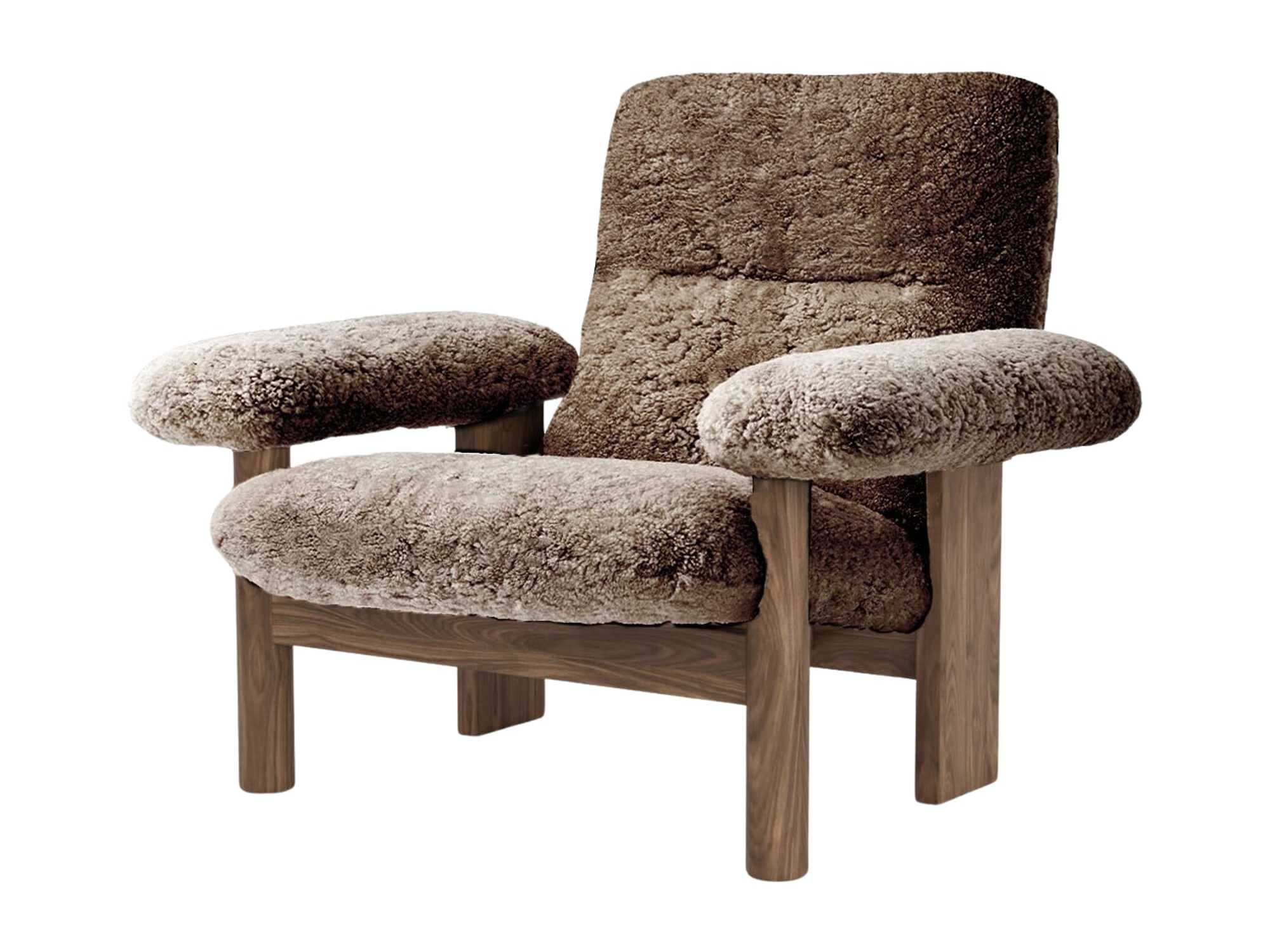 Кресло из овечьей шерсти с подлокотниками Audo Copenhagen Бразилиа ARCH-00127907 - Вид №3