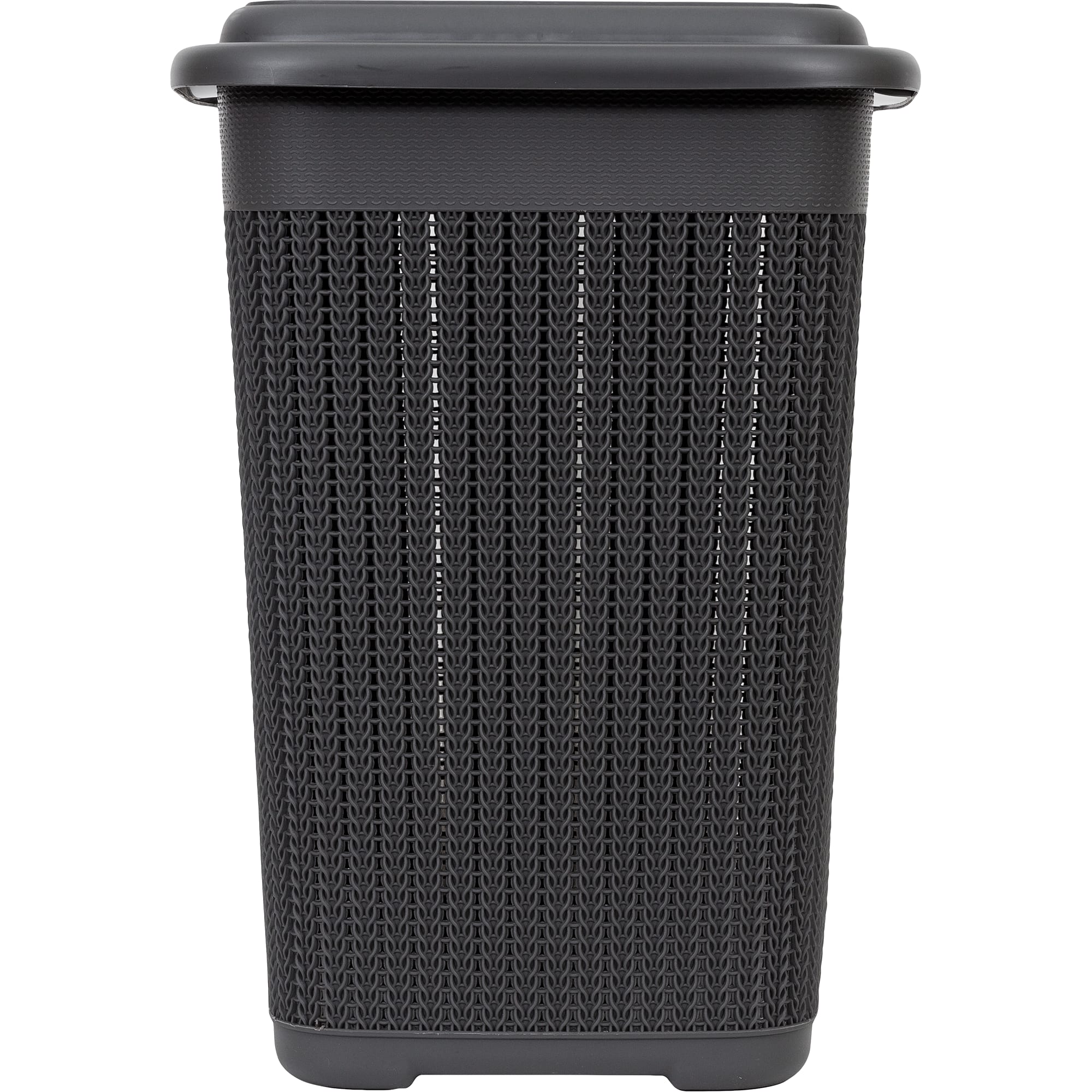82138018 Корзина для белья «Вязание», 42х31.5х45.5 см, 40 л, цвет графит Santreyd  - Вид №1