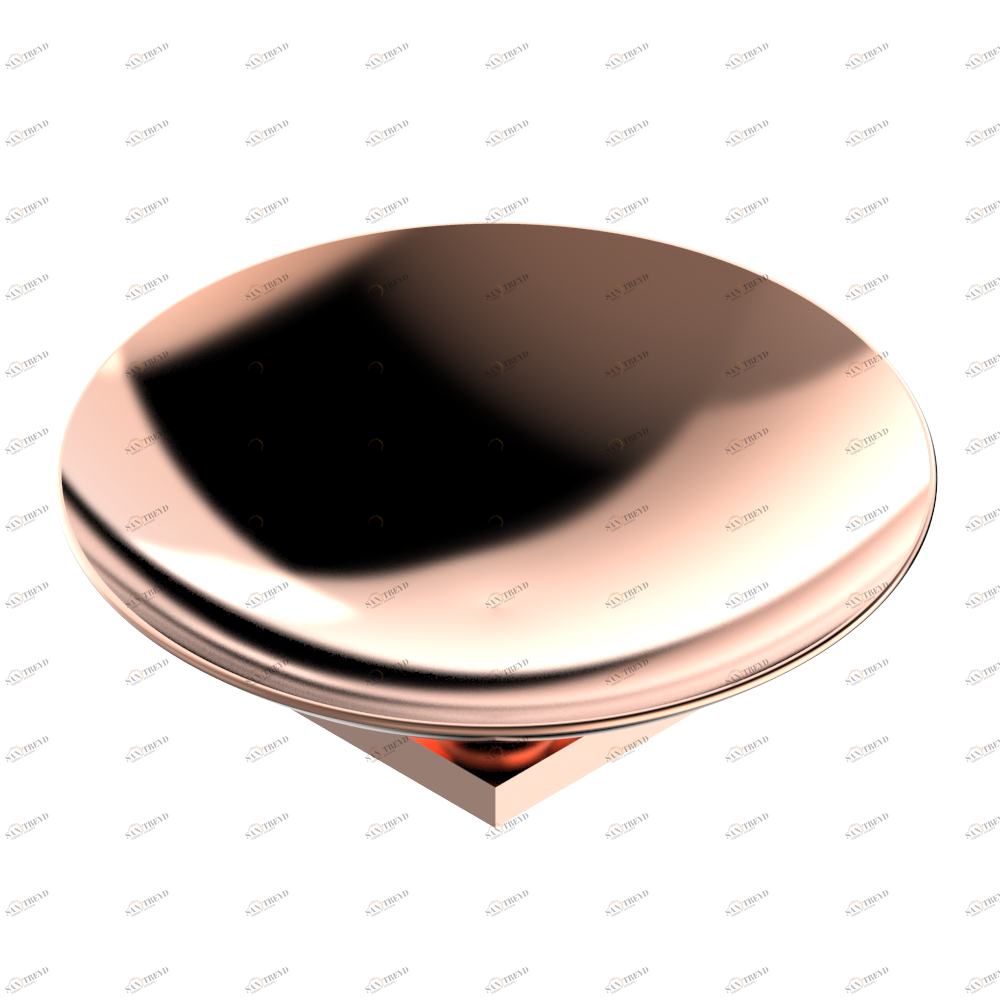 A6P-544GM Мыльница на подставке, диаметр : 150 мм Thg-paris Profil с рукоятками с чёрным ониксом Blush PVD A6P-544GM CAT.F