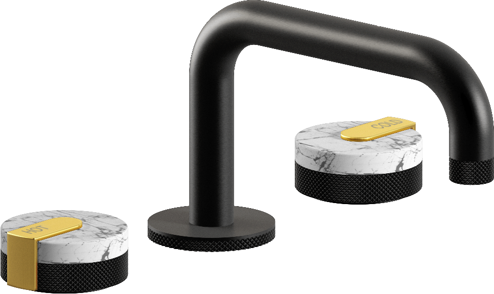 E-11510-R2MW-L1BAU-MBK Смеситель для умывальника на 3 отвертия GRAFF MOD+