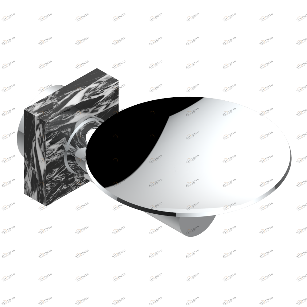 G3R-546 Мыльница настенная Ø 100 мм Thg-paris Montaigne marbre Grand Antique Хром G3R-546 CAT.A