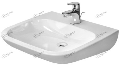 23136000002 Подвесная раковина настенная овальная Duravit D-Code