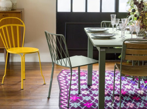 Стальной садовый стул