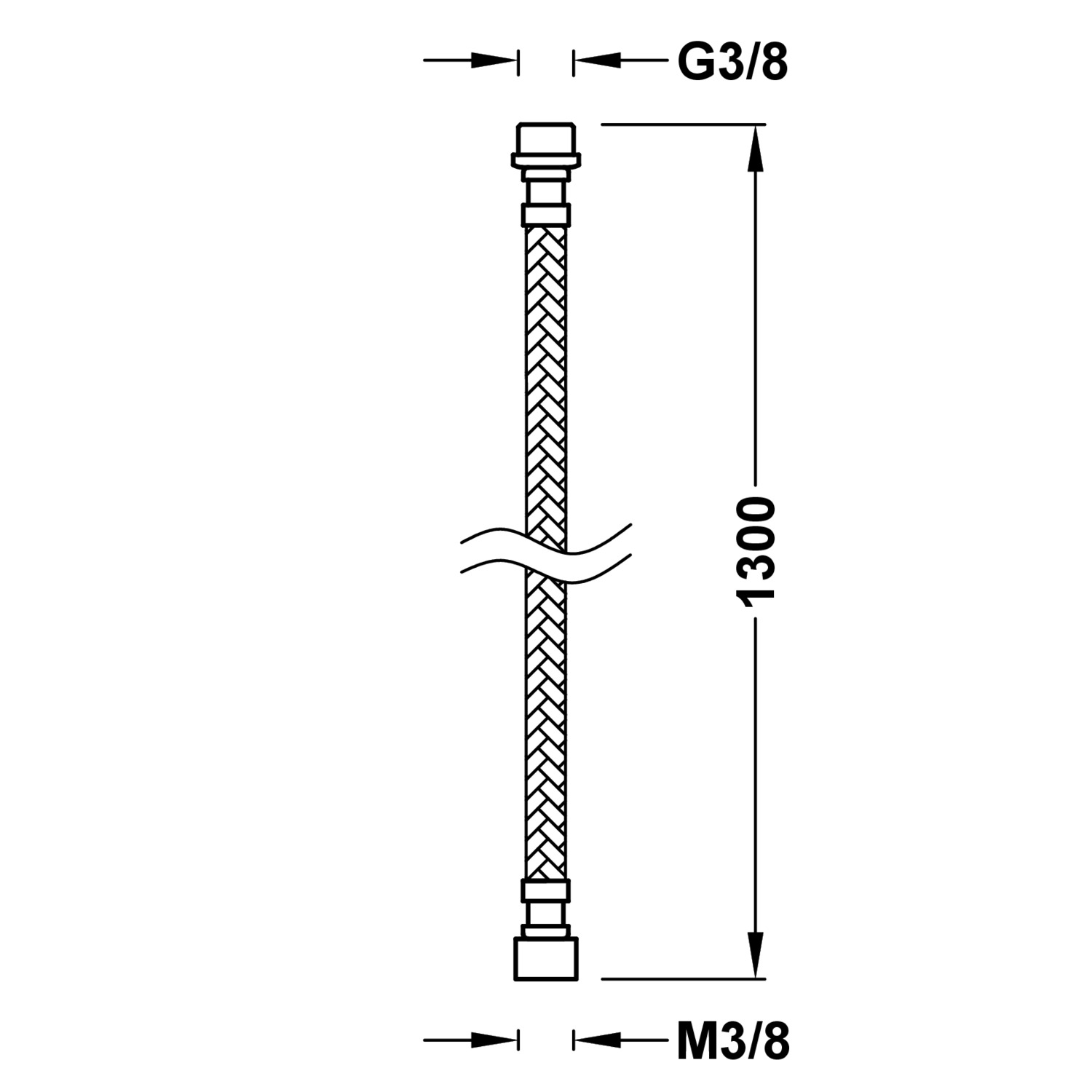 Гибкий шланг для душа парикмахерской-9134887 TRES RICAMBI - Вид №1