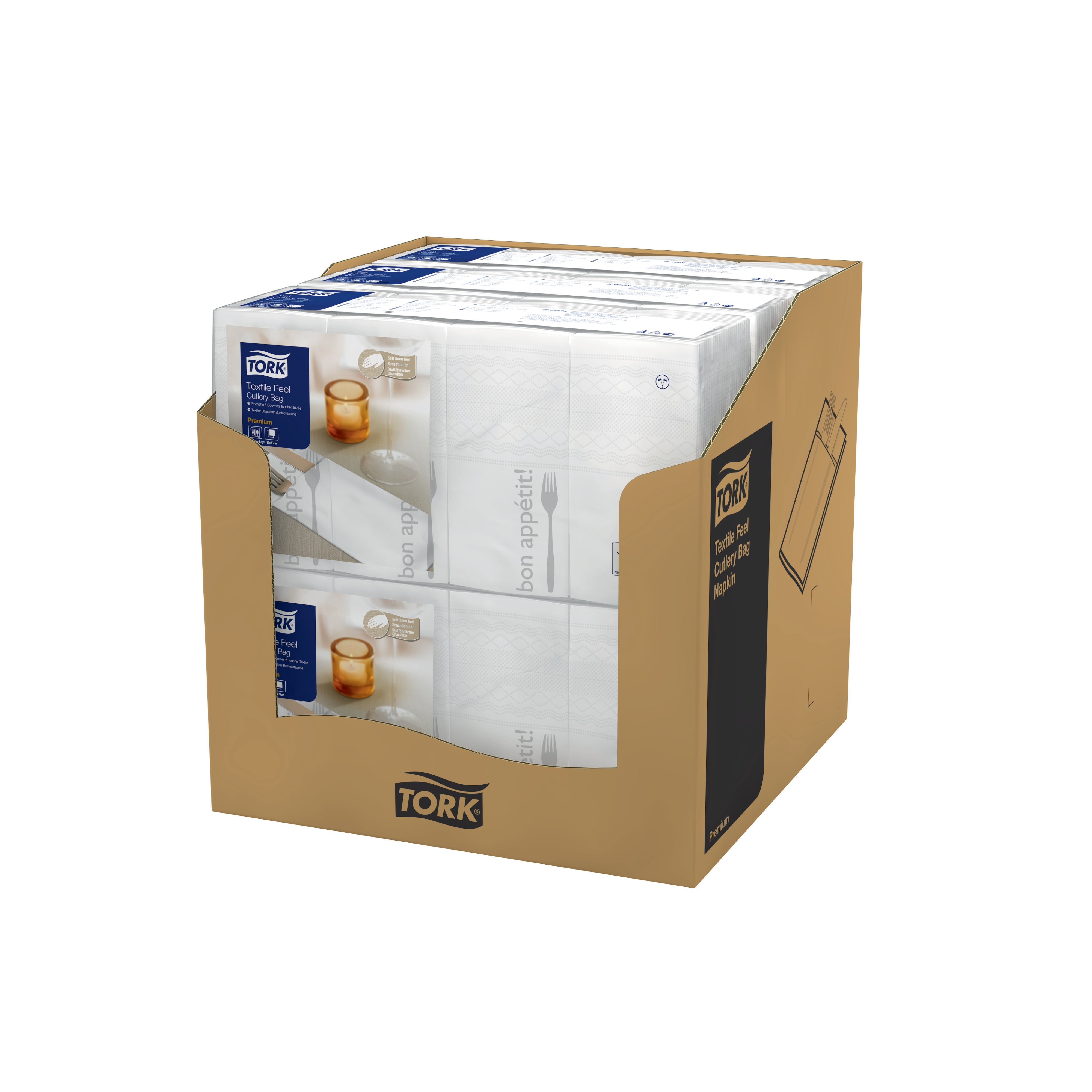 1366238 Мягкий карманный платок для столовых приборов приятного аппетита Tork  - Вид №3