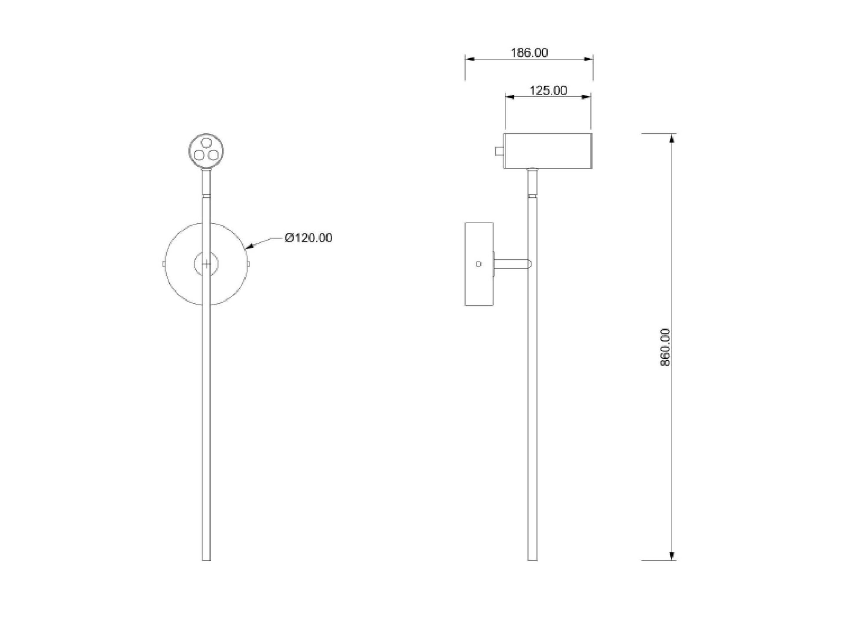 Металлический светодиодный настенный светильник Lampex Italiana FRAC ARCH-00013745 - Вид №1