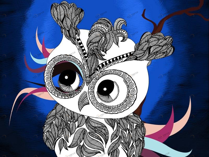 MOMENTI Авторский художественный принт Crazy home paintings Ah-009