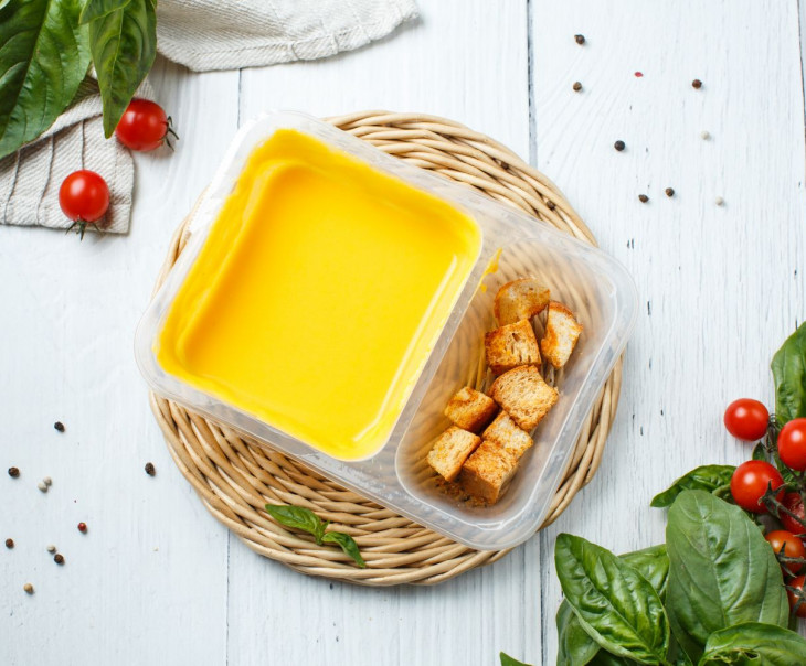 6907 Сырный крем-суп с гренками Вкусляндия  - Вид №1