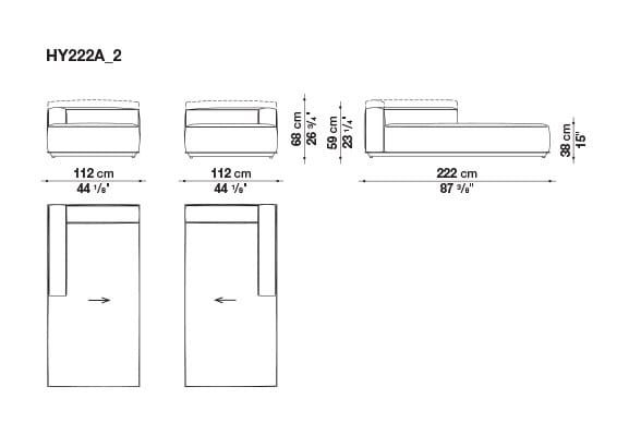 Ткань сад диван B&B Italia Outdoor HYBRID ARCH-00117020 - Вид №24