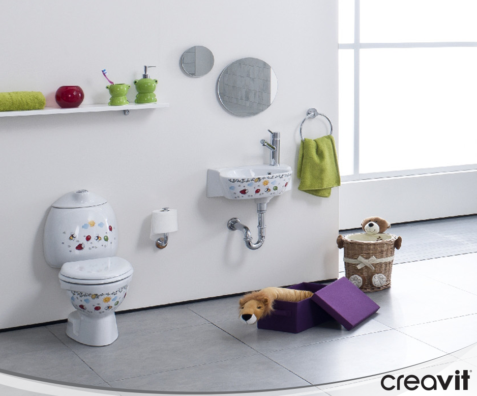 CK300-11CB00E-FF00 COCUK ДЕКОР Унитаз детский CK300.001F0 Sсифон Creavit  - Вид №1