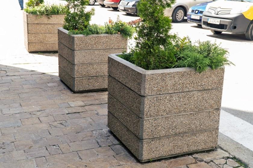 ENCHO ENCHEV - ETE Квадратная кашпо для общественных мест  73  - Вид №1