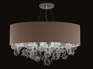 Подвесной светильник ручной работы с кристаллами