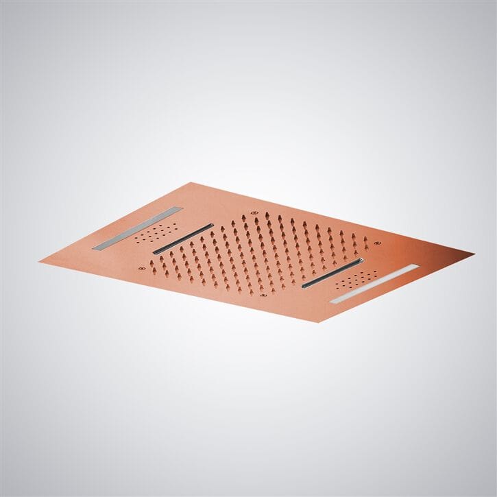 Светодиодная потолочная душевая головка из нержавеющей стали Fontana Showers Luxe Fontaine ARCH-00020047 - Вид №3