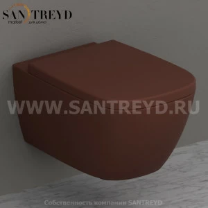 GNS02MT Подвесной унитаз настенный Коричневый Ceramica Globo GENESIS Италия