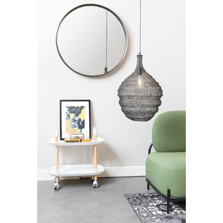 Лампа подвесная Lena M, черная White Label Living 5300142 - Вид №3