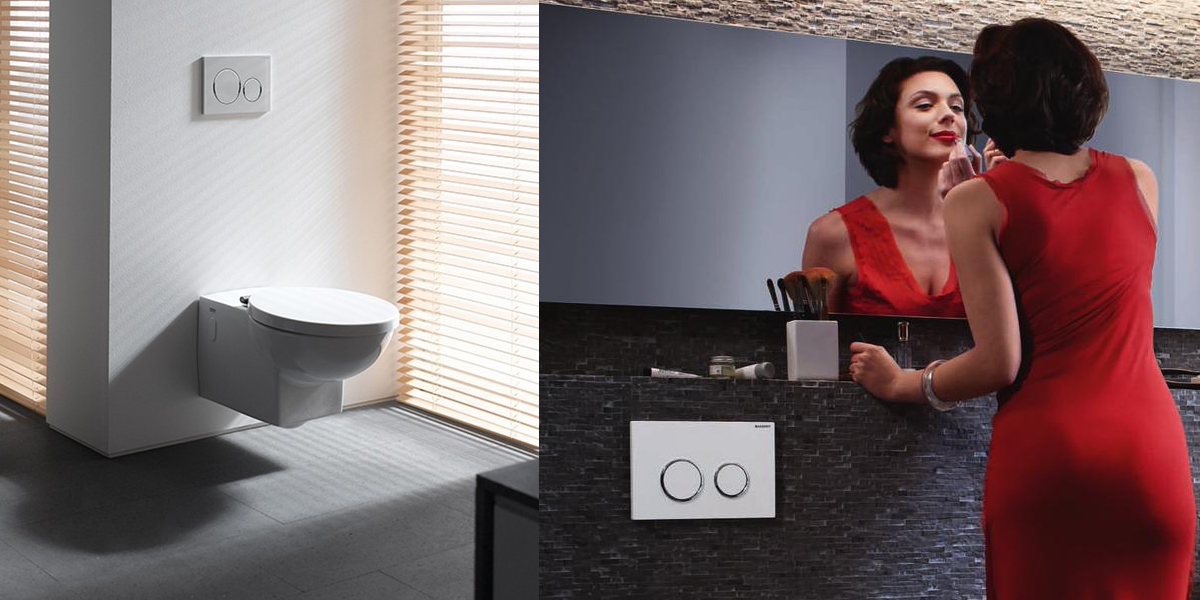 Смывная клавиша Omega20, двойной смыв хромом 115.085.KN.1 Santreyd  - Вид №2