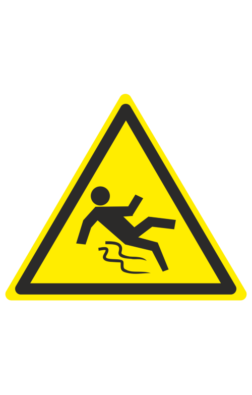 68475 Знак "Осторожно. Скользко"  Предупреждающие знаки размер 100 х 100 мм Спецодежда 