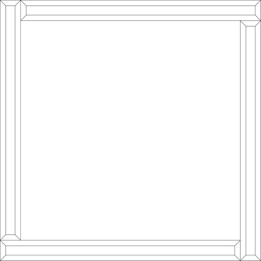 BY 0833 Зеркало с зеркальным обрамлением EVOFORM Style - Вид №1