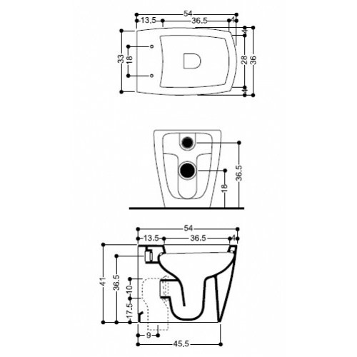 42322 Компакт унитаз с бачком Белый  X-Tre Италия Santreyd - Вид №2