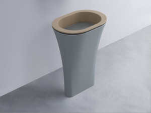 AMLA65-AN+AMPILO-CM+AMCOLO-BR Раковина Amedeo Ovale отдельностоящая cielo Enjoy + Amedeo