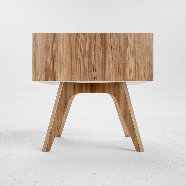 ODESD2 Прикроватный столик из стали и дерева H sun-id-1356214 - Вид №1