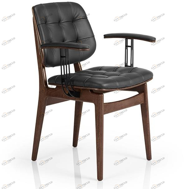 JMS Кожаное кресло с подлокотниками Chloe M932 wuu b cr