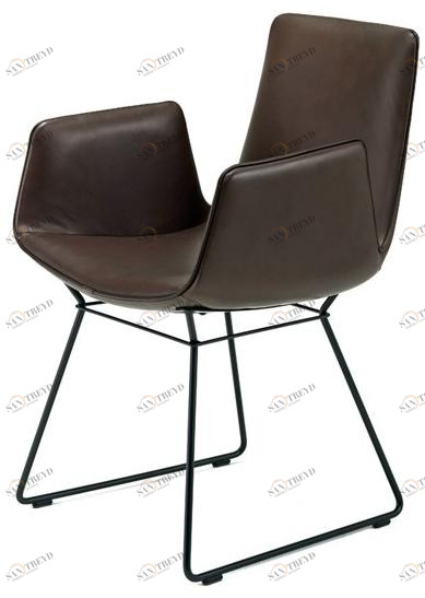 Freifrau Кожаное кресло с салазками и подлокотниками Amelie sun-id-1497636