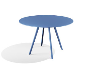 Круглый стальной стол с порошковым покрытием