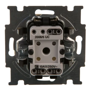Выключатель встраиваемый ABB Basic 55 2 клавиши, цвет бежевый 13593052 STLM-2020373