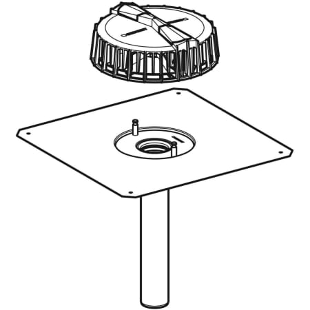 359.108.00.1 Воронка Geberit Pluvia с соединительным фартуком Geberit  - Вид №1