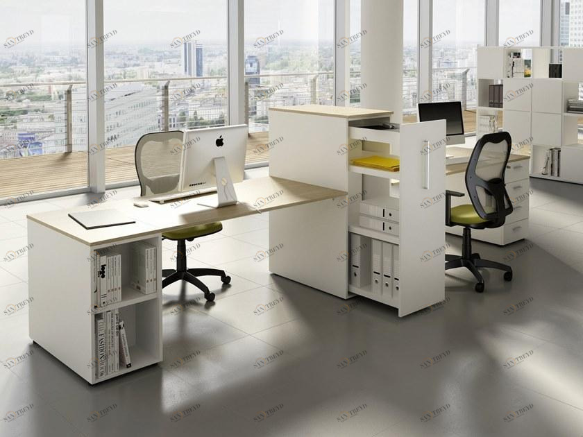 CUF Milano Несколько рабочих станций со встроенной полкой Doria sun-id-1386490