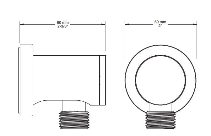 Встраиваемый термостатический набор для ванны с ручным душем BARIL Zip B66 ARCH-00126187 - Вид №5