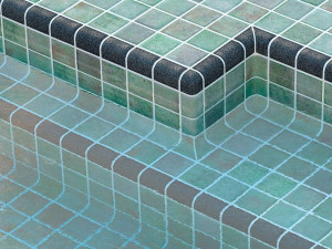 Стеклянная нескользящая мозаика