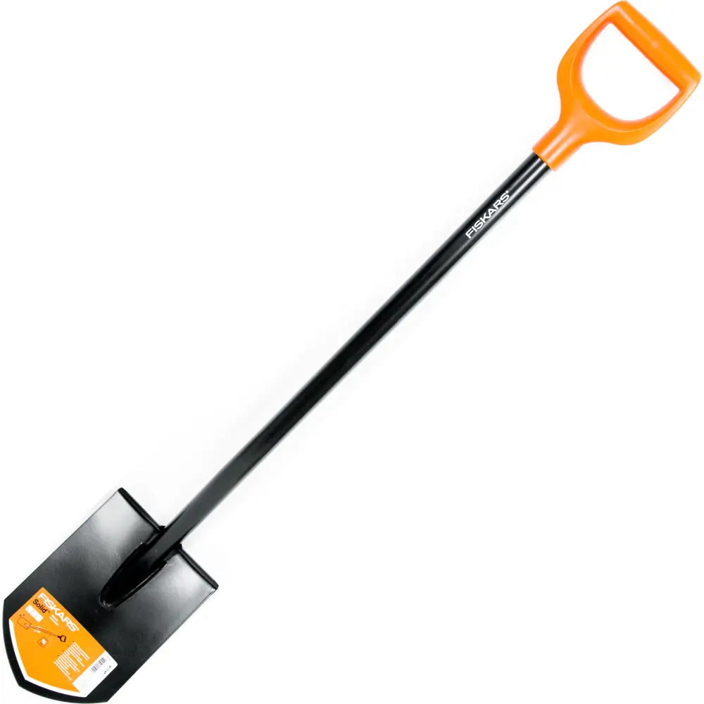 Лопата штыковая Fiskars SolidTM 116 см сталь с черенком STLM-2062165