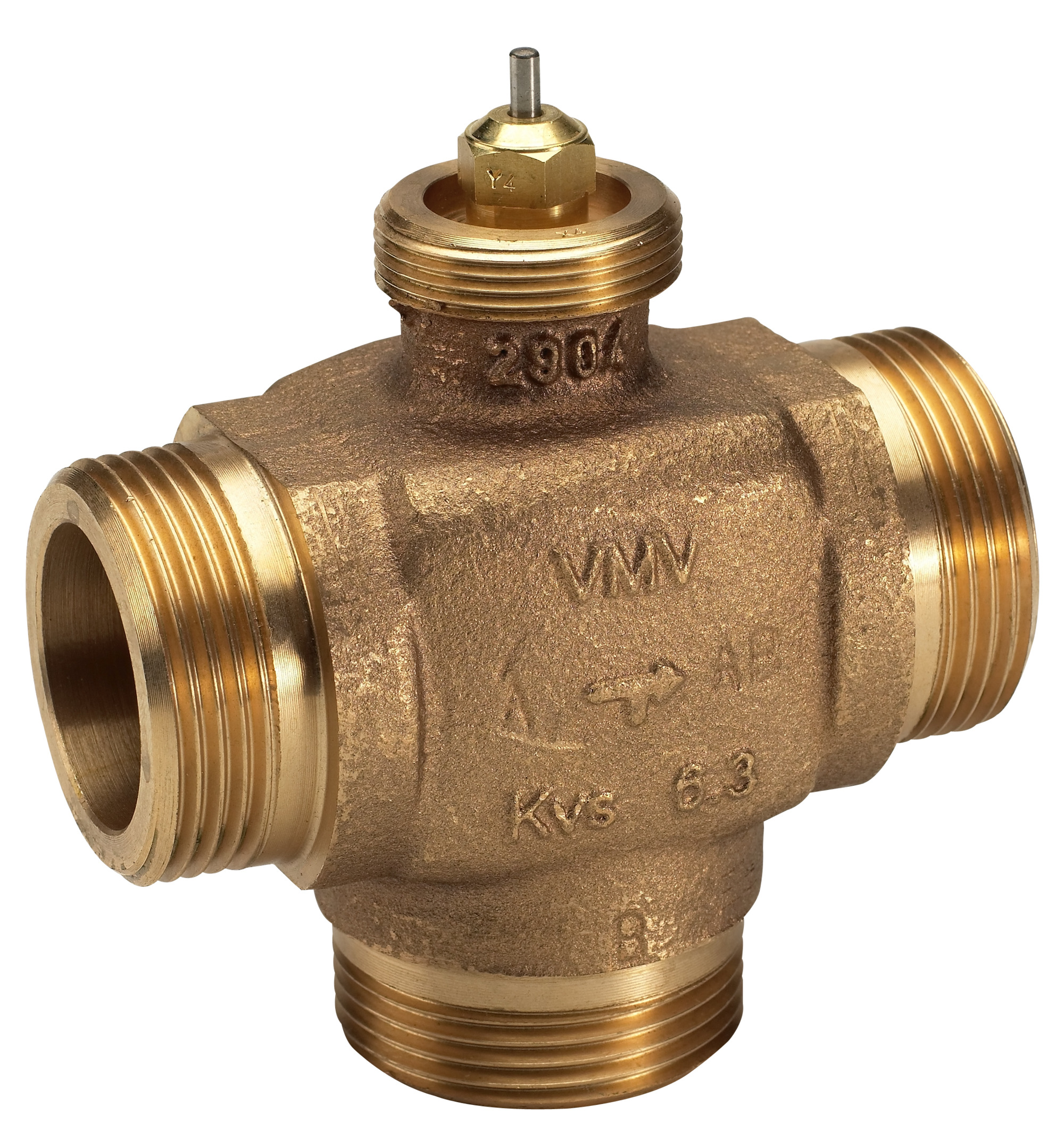 Danfoss Клапан регулирующий седельный трехходовой VMV Регулирующий клапан 3-ходовой VMV Ду 40 065F0040  - Вид №9